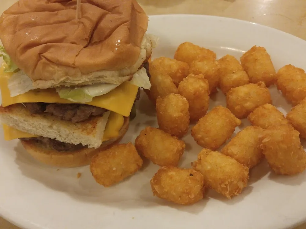 Appalachian Burger and Tater Tots