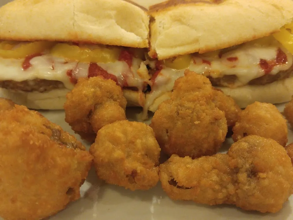 Pizza Hoagie and Mushrooms